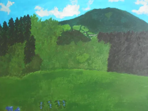 Blick zum Kalvarienberg
