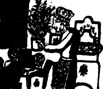 Der Zwerg im Himbeerstrauch